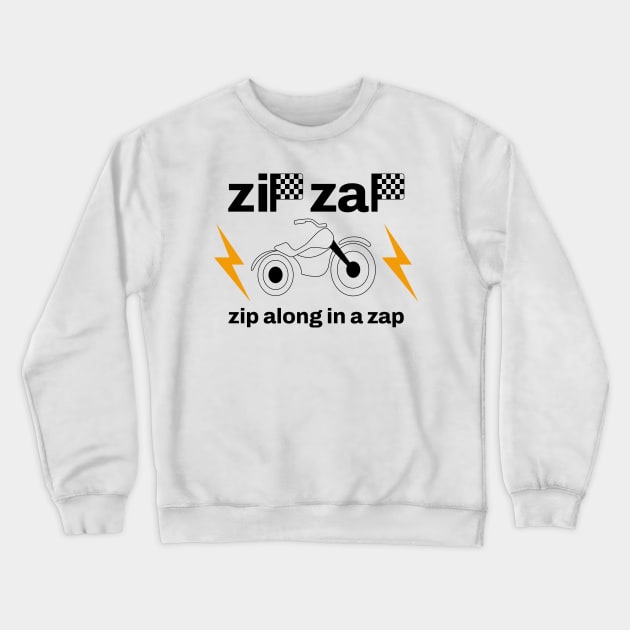 Zip Zap Crewneck Sweatshirt by familiaritees